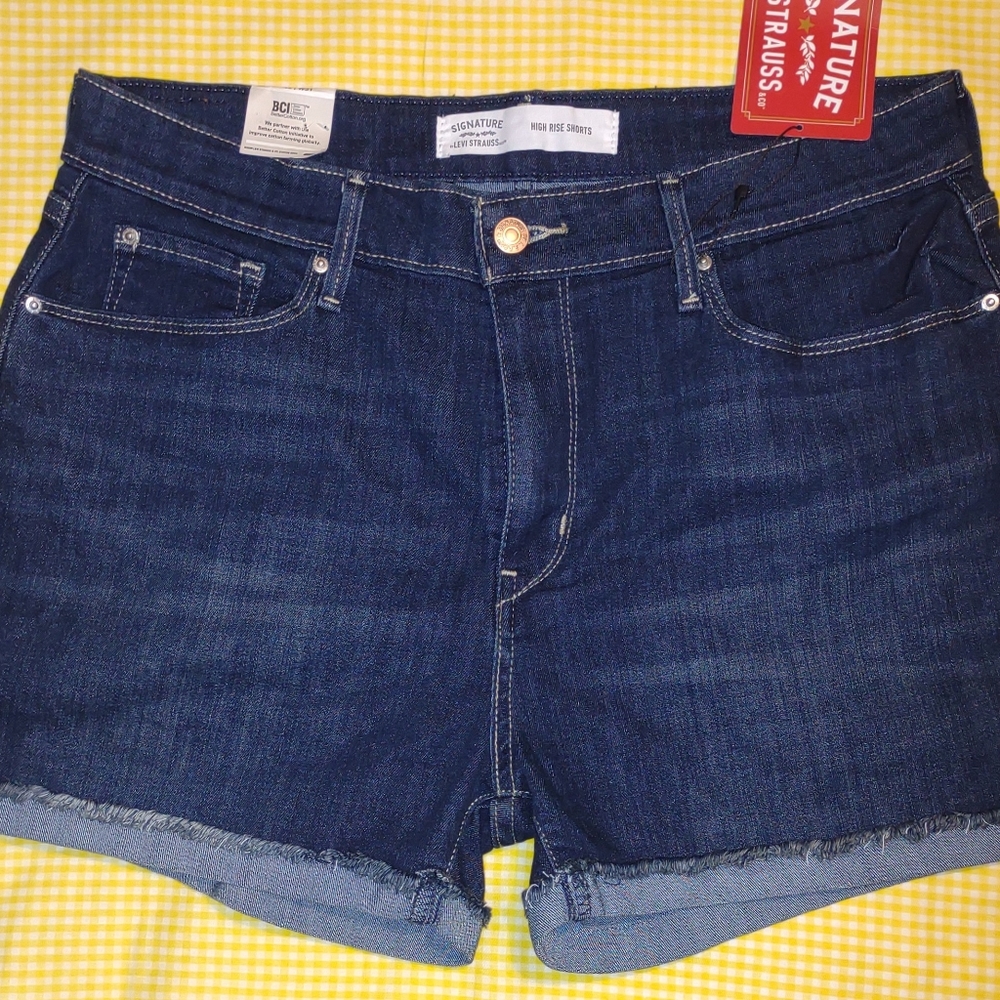 Levi's jean shorts; women's